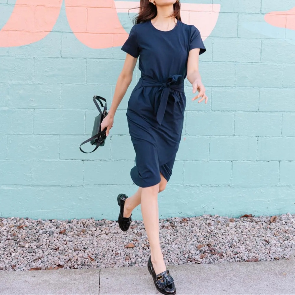 Smash & Tess The Rebecca Wrap Dress Midnight Sky Blue Size Small
